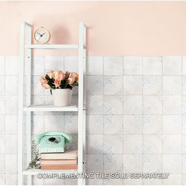 Merola Tile Sample Barcelona Decor Raval 6 inch x 6 inch Porcelain Floor and Wall Tile – Encaustic Inspired Patterned Porcelain Sample