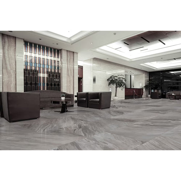 MSI Ader Botticino 24 inch x 48 inch Polished Porcelain Floor and Wall Tile – 16 sq.ft. per Case