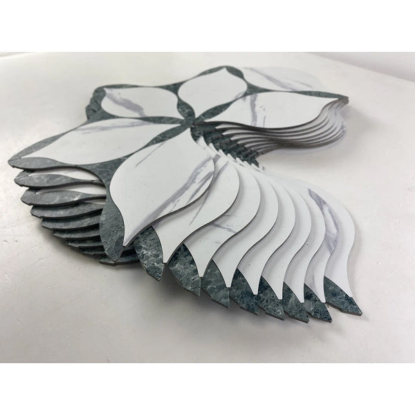 3.18mm Thick 13.62'' W x 10.38'' L Abstract Vinyl