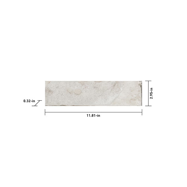 Anatolia Sahara Sand Porcelain Tile – 0.31 inch Thick, 3 inch x 12 inch, 4.84 sq.ft/Case – Matte Pressed Finish