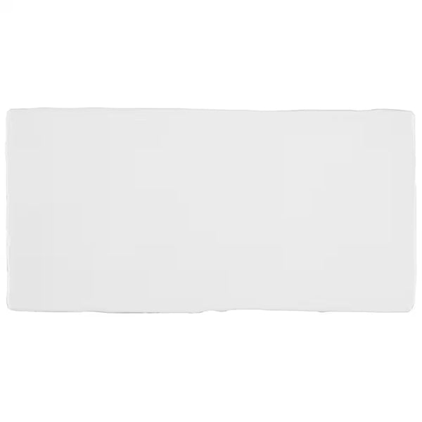 Merola Tile Chester Bianco 3 inch x 6 inch Ceramic Wall Tile – 5.72 sq. ft. per Case, Glossy Smooth Finish