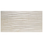 Load image into Gallery viewer, Merola Tile Deco Dubai Pearl Porcelain Wall Tile 0.31 inch Thick x 12.5 inch Wide x 24.5 inch Long – 10.96 sq. ft./Case, Textured Semi-Gloss Finish