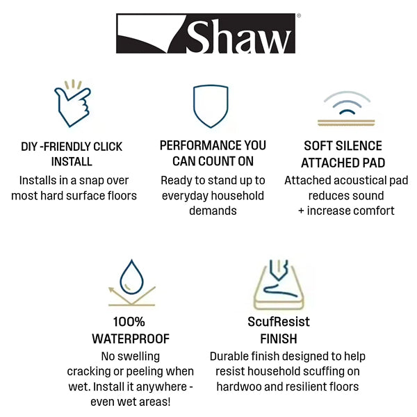 Shaw Palisade 12-in W x 24-in L Waterproof Luxury Vinyl Tile