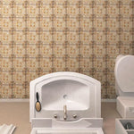 Load image into Gallery viewer, Merola Tile Costa Cendra Decor Dahlia Arena 7-3/4 inch x 7-3/4 inch Ceramic Floor and Wall Tile – 11.11 sq. ft. per Case, Glazed Textured Finish