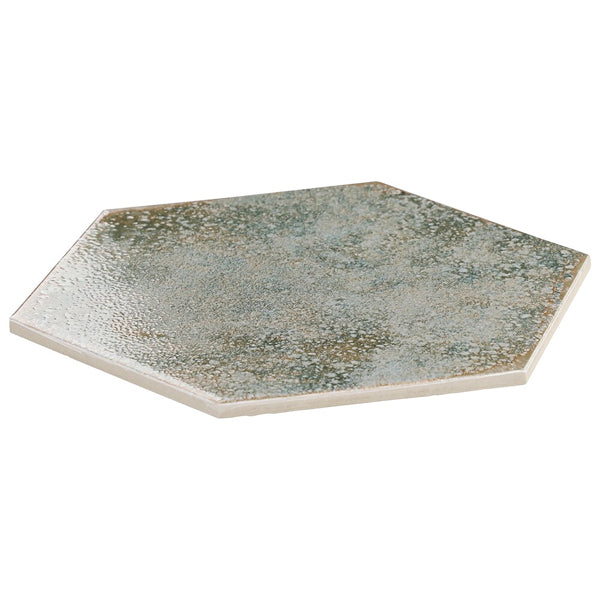 Ivy Hill Tile Mandalay Hex Green Porcelain Tile – 0.35 inch Thick, 9.13 inch x 10.51 inch, 8.07 sq.ft/Case – Polished Hexagon Finish