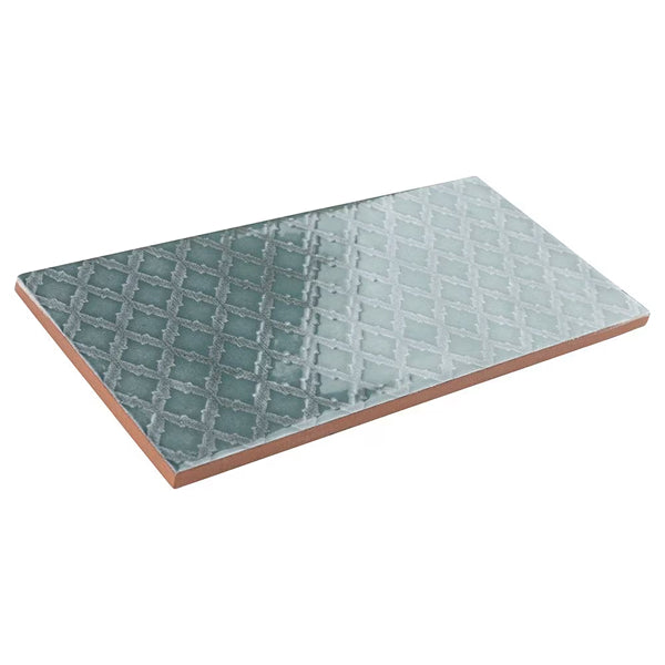 Merola Tile Camden Decor Emerald 4 inch x 8 inch Ceramic Wall Tile – 11.5 sq ft per Case, Glossy Subway Style, Decorative Emerald Green Wall Tile