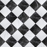 Charger l'image dans la visionneuse de galerie, Échantillon de carrelage Merola Merzoni Checker Ruzzini pour sol et mur en porcelaine 23 cm x 23 cm – Échantillon Aspect marbre satiné