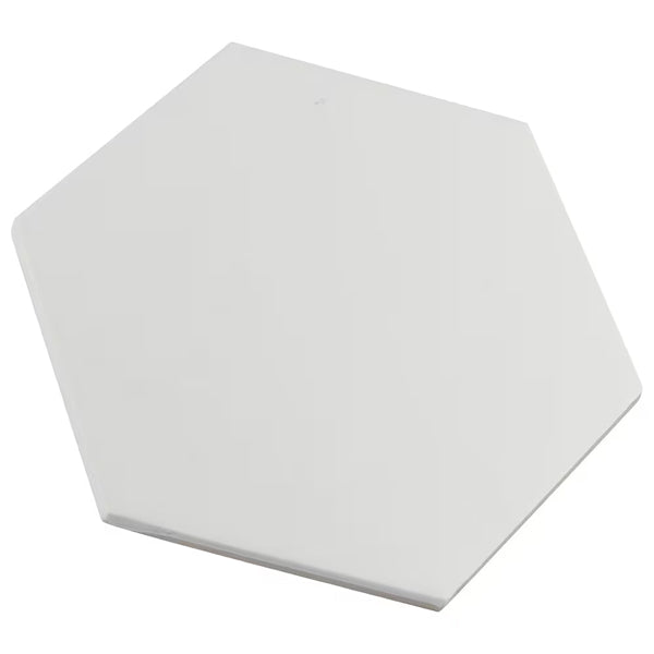 Merola Hexatile Matte Blanco Porcelain Tile 0.37 inch Thick 7 inch x 8 inch 7.67 sq. ft./case Matte Hexagon