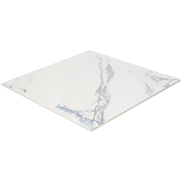 Ivy Hill Tile Calacatta Indigo 24 inch x 24 inch Matte Marble Look Porcelain Floor and Wall Tile (15.49 sq. ft./Case)