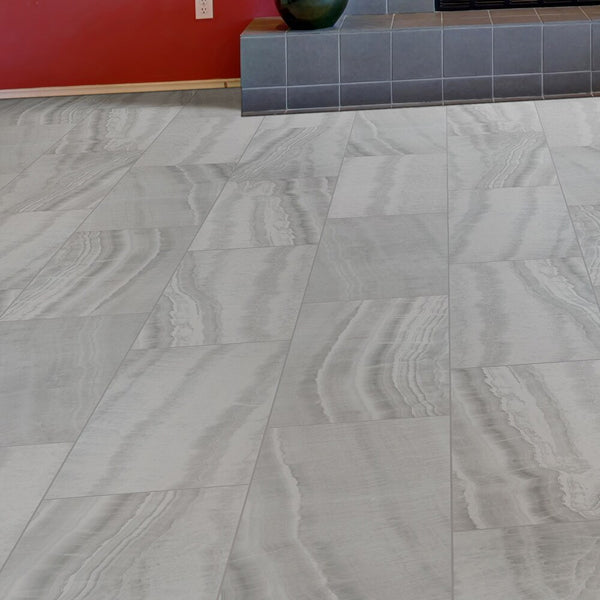 MSI Stone ULC Matrix Grey Porcelain Tile 12 inch x 24 inch Polished Finish 0.38 inch Thickness Floor and Wall Tile