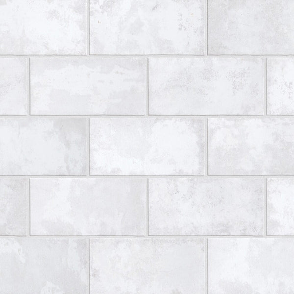 Merola Tile Biarritz White 3 inch x 6 inch Ceramic Wall Tile – 5.72 Sq. Ft. Coverage per Case