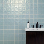 Load image into Gallery viewer, MSI Stone ULC Zelyge Marine Blue 4 inch x 4 inch Satin Ceramic Zellige Look Backsplash Tile (5.46 sq. ft./Case) – Semi-Gloss Finish