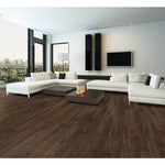 Load image into Gallery viewer, Home Decorators Collection Smoked Hickory Random L x 4 7/8 in. W x 12 mm Dark Brown Interlocking Engineered Hardwood Flooring (25.83 sq.ft./case)
