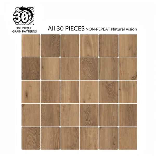 48" X 7.7" X 12mm Hybrid Hardwood Planks Flooring (Set of 8)