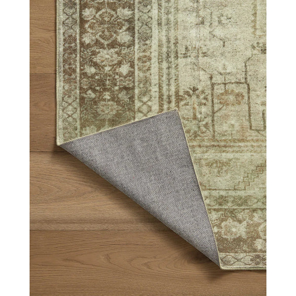 Magnolia Home By Joanna Gaines X Loloi Banks Machine Washable Natural / Granite Area Rug