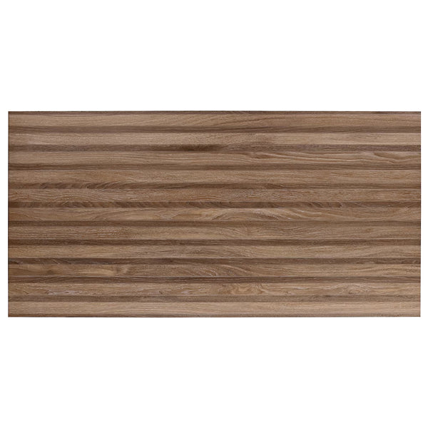 Ivy Hill Tile Brookline Ribbon Roble Brown Porcelain Tile 0.35 inch Thickness 24 inch Width 15.49 sq. ft. Coverage Matte Wood Look Finish