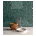 Load image into Gallery viewer, Anatolia Teramoda Emerald Hexagon Glossy Pressed Ceramic Wall Tile 6 inch – 6.67 sq.ft./case Glossy Green