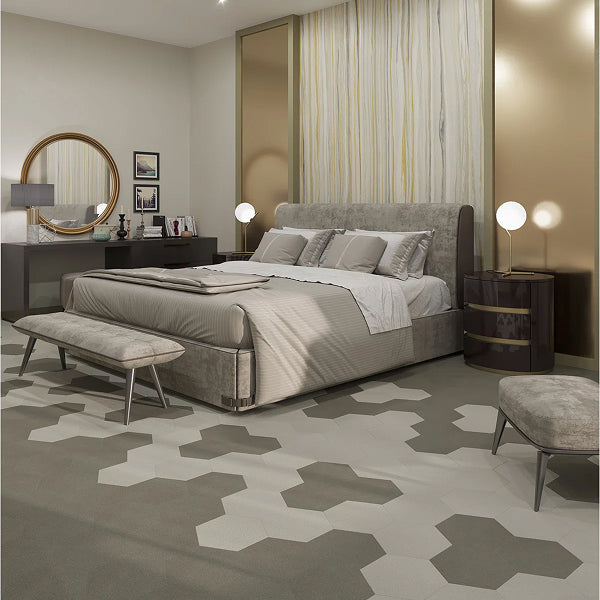 GlueCore Mosaic 28mil x 12" W x 10" L Glue Down Vinyl Tile Flooring