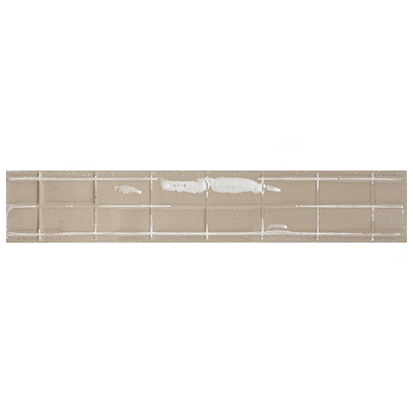 Merola Tile Ordino White Porcelain Tile 0.34 inch Thick 3.25 inch x 17.5 inch 9.6 sq. ft./Case Textured Stone Look Wall Tile