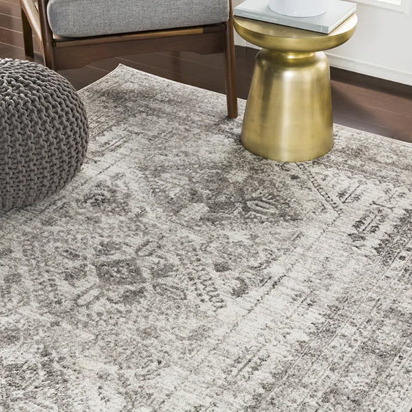 Fitz Oriental Charcoal Area Rug
