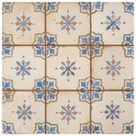 Load image into Gallery viewer, Merola Tile Mirambel Azul 13 inch x 13 inch Ceramic Floor and Wall Tile – 12.2 sq. ft. per Case, Matte Textured Finish