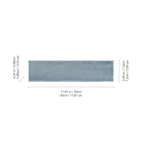Anatolia 3 inch x 12 inch Aura Coast Glossy Pressed Ceramic Wall Tile (10.66 sq. ft./case)