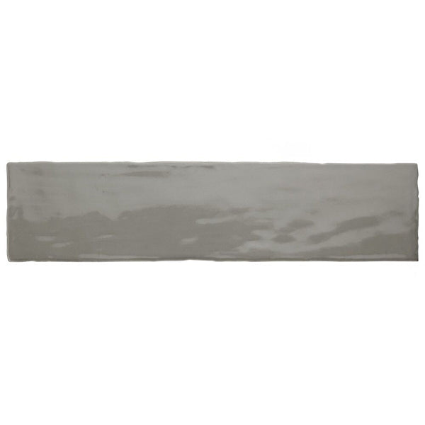 Merola Tile Chester Grey Ceramic Wall Tile 0.4 inch Thick 3 inch Wide 5.72 sq ft/case Glossy Subway Finish