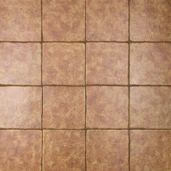 Merola Tile Costa Marron 7.75 inch x 7.75 inch Ceramic Floor and Wall Tile – 11.11 sq ft per Case, Rustic Stone Look Matte Finish
