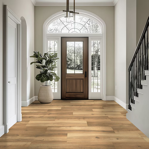 Lifeproof Spiced Hickory 12mm x 9.41-inch W x 47.87-inch L Click Lock Waterproof Brown Wood Look Luxury Hybrid Resilient Flooring (18.78 sq.ft./case)