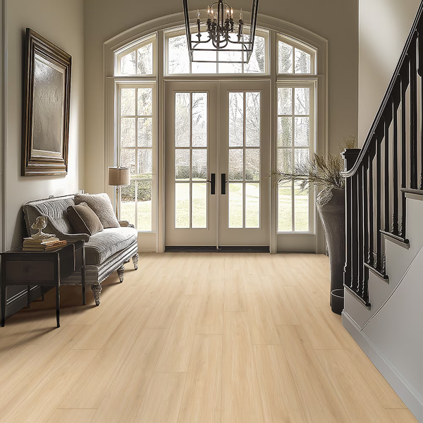 Lifeproof Buff Oak Planked 12mm x 9.41 in. W x 47.87 in. L Waterproof Hybrid Flooring (18.78 sq.ft./case)