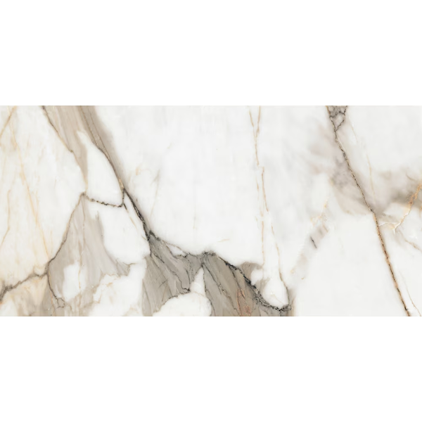 Carreau de porcelaine rectifié poli Calacatta Solano 24 po x 48 po Anatolia (15,5 pi ca/caisse)