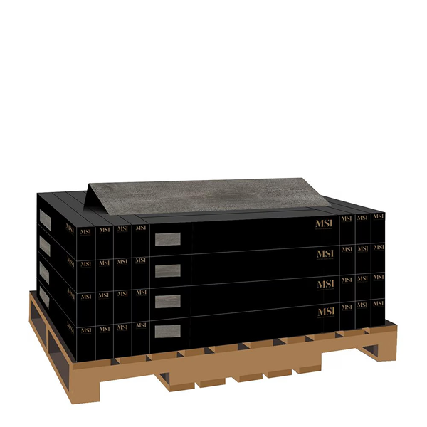 Planches de vinyle de luxe MSI Stone ULC Centennial Oyster vieilli 6 po x 48 po (36 pi ca/caisse)