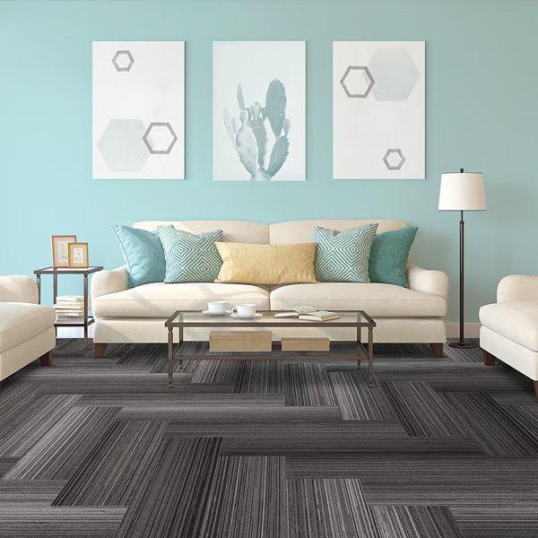 Astella ASTELLA Chrono Swift 9.84-inch X 39.36-inch Carpet Tile (21.53 sq. ft. / Case)