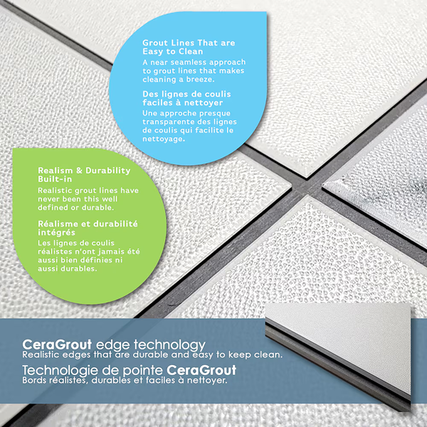 Lifeproof Camrose Carrara 6.5mm x 11.9 in. W x 23.8 in. L 22MIL Click Lock Waterproof Luxury Vinyl Tile Flooring (17.67 sq.ft./case)