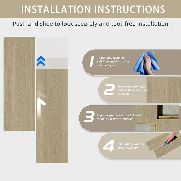 48" W X 7.5" D Oak Hardwood Flooring Eco-Friendly Solid Wood Grain Flooring 8-Pack Cover 20.49 Sq. Ft