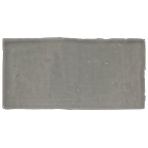 Merola Tile Chester Grey 3 inch x 6 inch Ceramic Wall Tile – 5.72 sq. ft. per Case, Glossy Smooth Finish