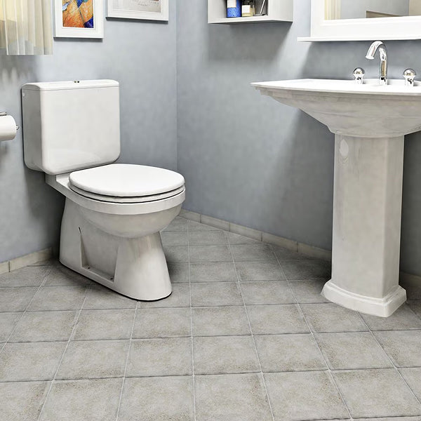 Merola Tile Costa Cendra Ceramic Floor and Wall Tile 7.75 inch Width 7.75 inch Length 11.11 sq ft/case Matte Textured Finish