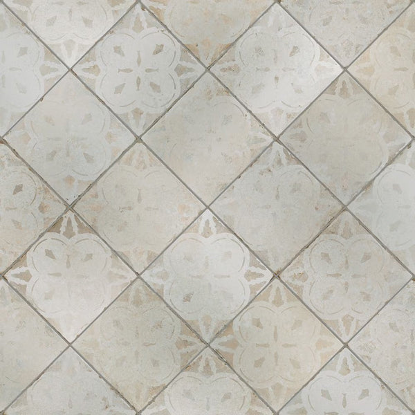 Merola Tile Kings Aurora Encaustic Ceramic Floor & Wall Tile 0.39 inch Thick 17.63 inch Wide 10.95 sq. ft. per Case – Glazed Low Sheen Textured Finish