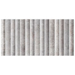 Load image into Gallery viewer, Merola Tile Rubik Greige Ceramic Wall Tile 0.35 inch Thick 5.88 inch Wide 10.78 sq. ft. per Case – Glossy Fluted Finish