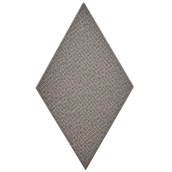 Merola Tile Rhombus Dark Grey 5-1/2-inch x 9-1/2-inch Semi-Gloss Porcelain Floor and Wall Tile (11.68 sq. ft. / case)