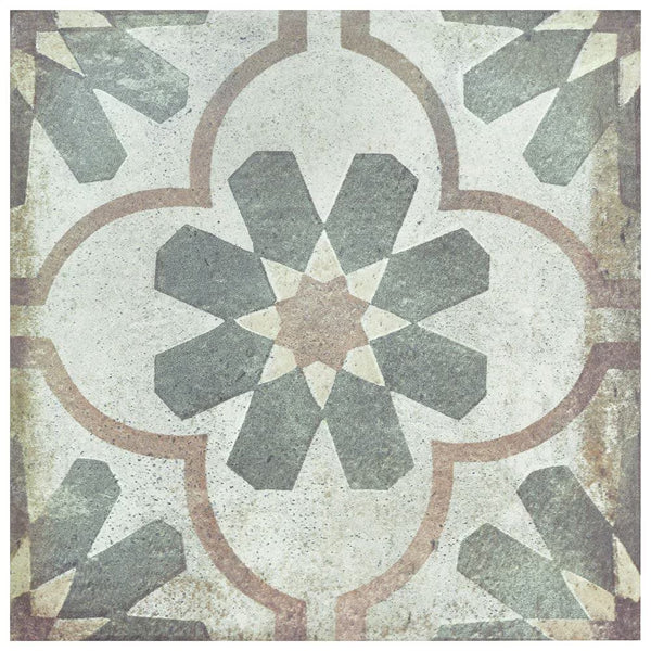 Merola Tile D’Anticatto Decor Florence Porcelain Floor and Wall Tile 8.75 inch x 8.75 inch x 0.38 inch – 11.25 sq. ft./Case, Matte Textured Rustic Finish