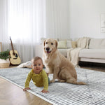 Load image into Gallery viewer, Ebern Designs Washable Non-Slip – Ivory / Black – Entryway, Hallway, Bathroom, and Kitchen