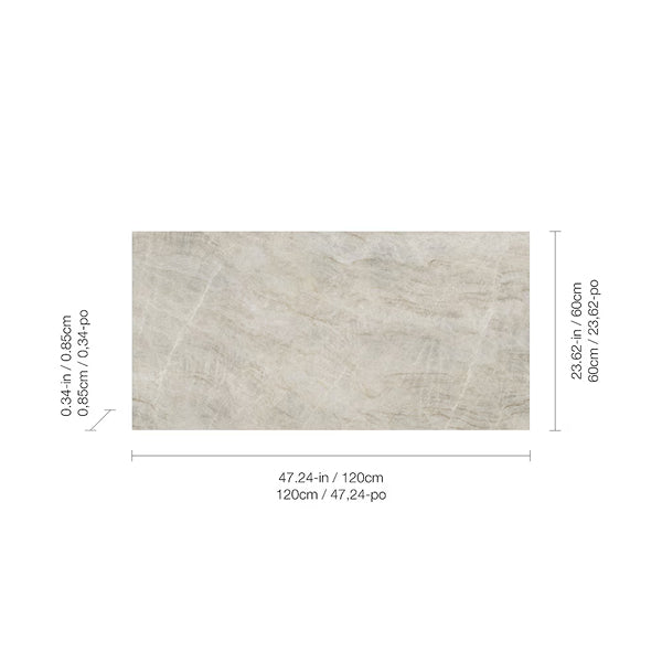 Anatolia Taj Mahal Porcelain Tile 0.34 inch Thickness 24 inch Width 15.5 sq. ft. Coverage Polished Rectified Marble Look