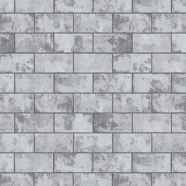 Merola Tile Biarritz Grey 3 inch x 6 inch Ceramic Wall Tile – 5.72 Sq. Ft. Coverage per Case