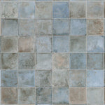 Load image into Gallery viewer, Merola Tile SAMPLE Kings Etna Encaustic Blue 13-1/8 inch x 13-1/8 inch Ceramic Floor and Wall Tile