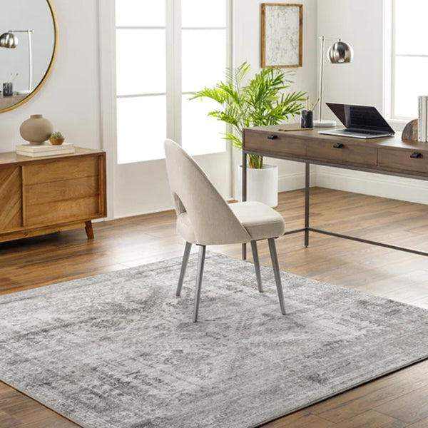 Fitz Oriental Charcoal Area Rug