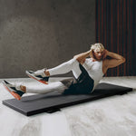 Charger l'image dans la visionneuse de galerie, CAP Barbell All Purpose Folding Aerobic Fitness Gym &amp; Gymnastics Mat 6 ft. x 2 ft. x 2 inch Thick Black Exercise Mat