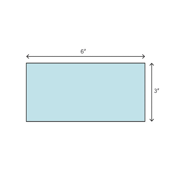 Segment Stone 3 in. x 6 in. Glossy Ceramic Inverted Beveled Wall Tile