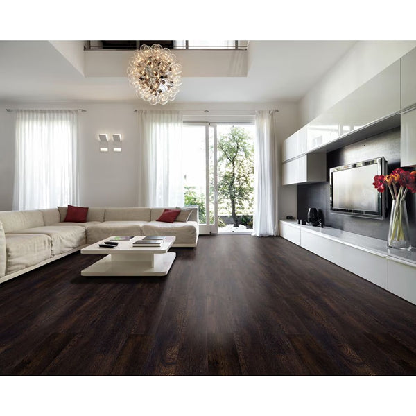 Revêtement de sol stratifié classique en hickory Musgrove de 12 mm de la collection Home Decorators (17,26 pi²/boîte)